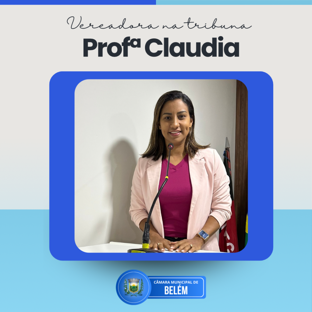 Vereadora Prof.ª Cláudia convoca população para audiência sobre orçamento e defende incentivo à cultura