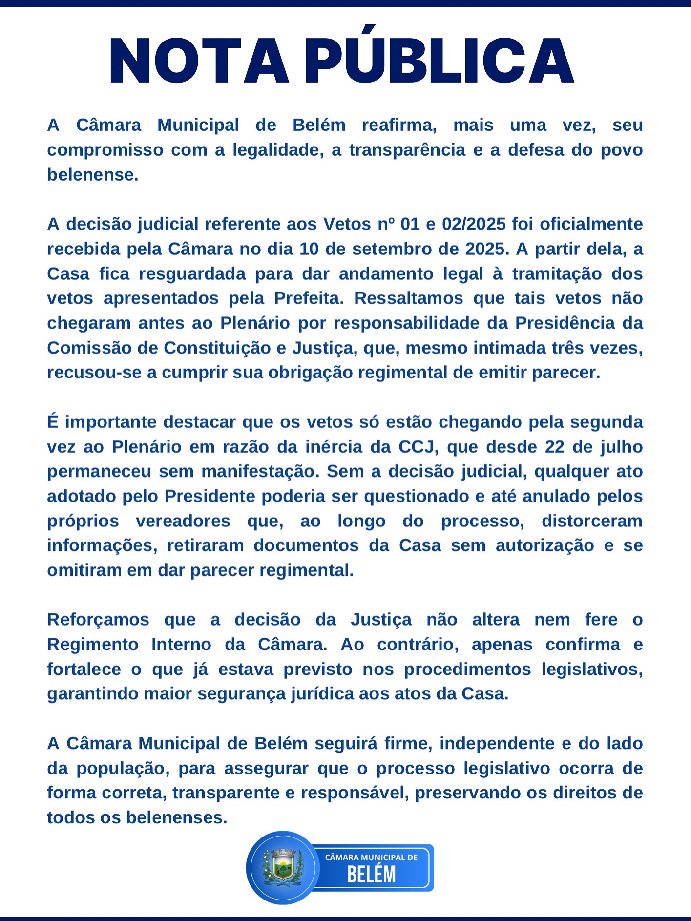 Nota Pública